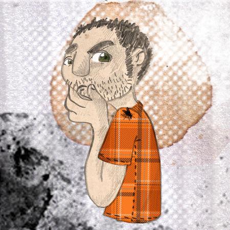 Mouche sur l'épaule mouche