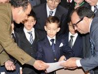 Troisième année d'école pour le petit prince Moulay Hassan