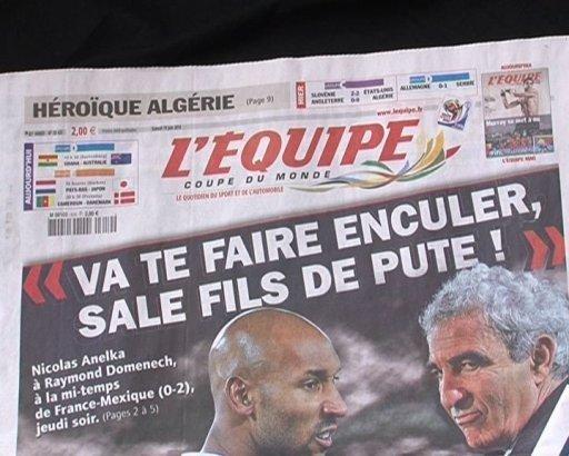 Se payer Domenech, cela vaut-il 18 matches? 18 matches de suspension: Nicolas vous salue bien…