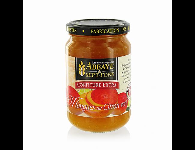 Confiture Mangues-Citron vert de l'Abbaye de Sept-Fons Confiture Mangues-Citron vert de l'Abbaye de Sept-Fons