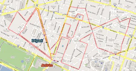 10KM Paris Centre - Plan Course: 10KM Paris Centre