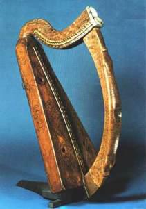 La harpe comme symbole officiel de l’Irlande :