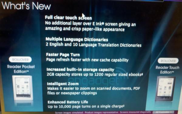 newsonyreader-engadget1 Les premières images des prochains Sony Reader