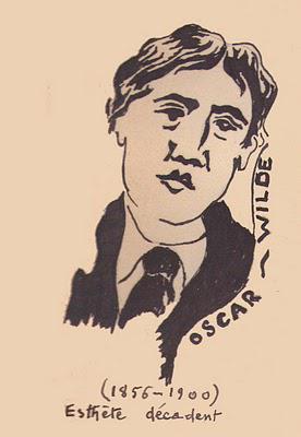 Oscar Wilde et son traducteur français.