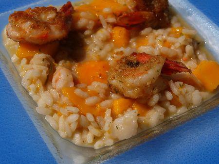 Risotto à la mangue & gambas en deux cuissons 003