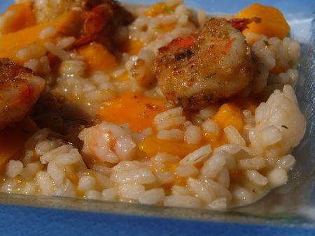 Risotto à la mangue & gambas en deux cuissons 004