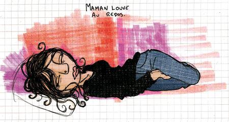 Môman louve au repos maman_louve