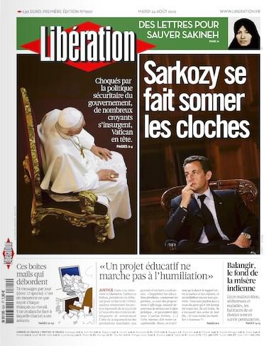 Une de Libé, papalement tendance Une de Libé, papalement tendance