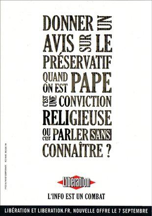 Libé se fait le Pape Libé se fait le Pape
