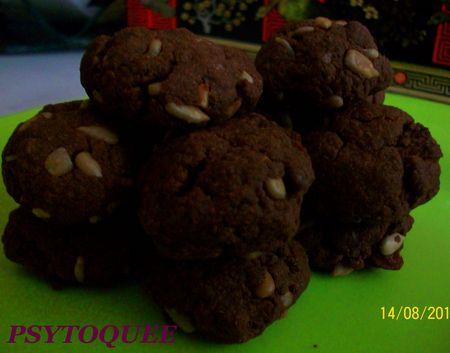 petits cookies chocolatés à la farine d'épeautre