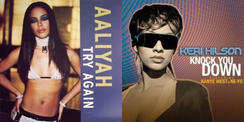 Aaliyah + Keri Hilson mashup : Try 2 Knock U Down (audio)