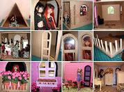 Maison de poupée (de 40cm) en carton: la salle-de-bain (1)