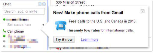 Voice: des appels téléphoniques gratuits depuis Gmail Voice: des appels téléphoniques gratuits depuis Gmail