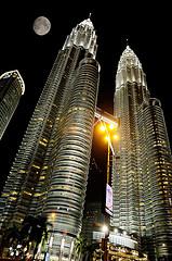 Moon and KLCC