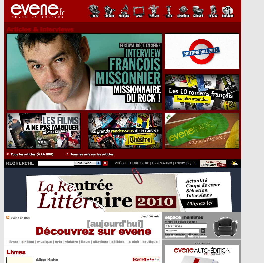 Evene.fr: Un fleuron de la culture web en péril