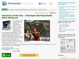 Giveaway of the day : un logiciel gratuit par jour Giveaway of the day : un logiciel gratuit par jour