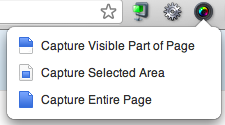 Plugin Chrome de capture d'écran
