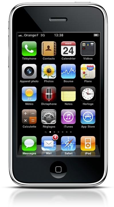 iphone  iOS4 sur iPhone 3GS et 3G