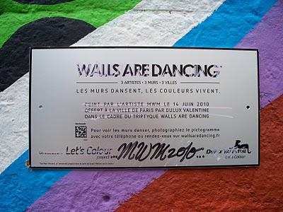 Walls Are Dancing by MWM à Paris