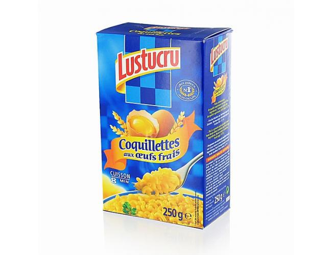 Paquet de coquillettes Lustucru 250g. Coquillettes en Irlande
