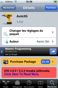 Auto3G : Economisez la batterie de votre iPhone !