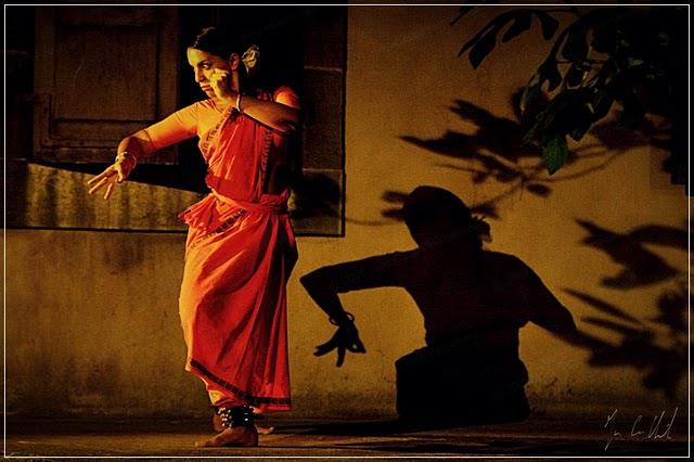 Jamila Dorner dancing Bharatanatyam (Indian dance)