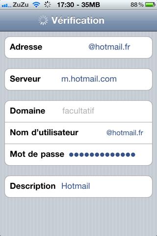 Tuto – Configurer son compte Hotmail pour avoir le push sur iPhone, iPod touch et iPad