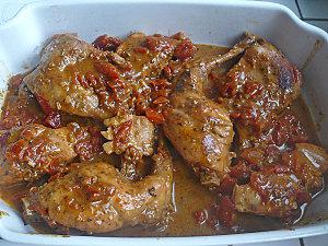Lapin sauce BBQ