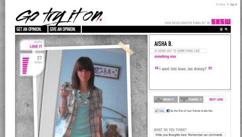 Go try it on: Aidez-moi à décider quoi porter!