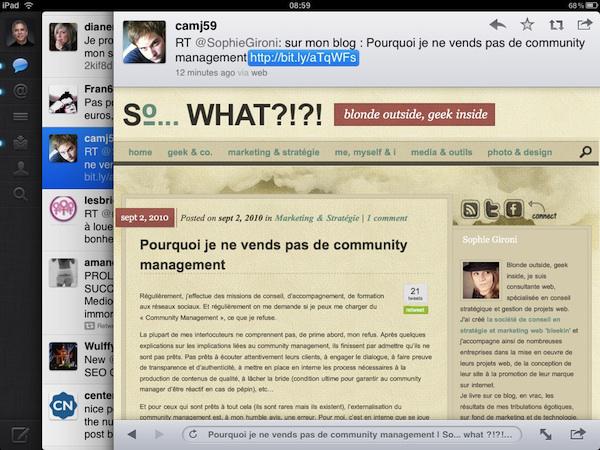 twitter-ipad-1 twitter ipad 1 Twitter pour iPad, le contenu avant tout