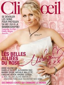 « après mon cancer du sein » est dans le magazine « rose » Clin d’Oeil d’octobre 2010