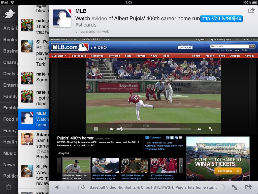 L’application Twitter désormais compatible iPad L’application Twitter désormais compatible iPad