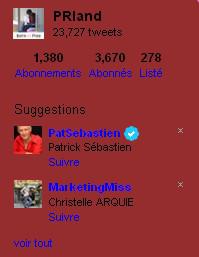 Recommandations Auto suggestion