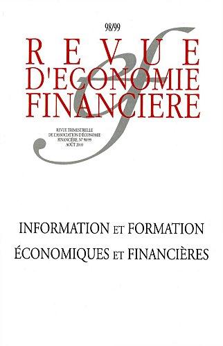 « Information et formation économiques et financières », REF N°98, Septembre 2010 REF 98 Sept 2010