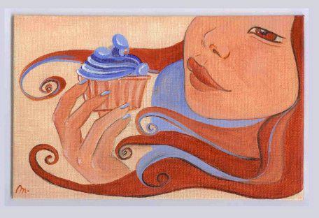 Tableau Marlène Junius Blue Cupcake Les nouveautés signées Marlène J.