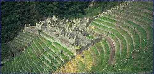 Voyage et Tourisme au Pérou – Terrasses incas dans la Vallée Sacrée, Machu Picchu, Pérou