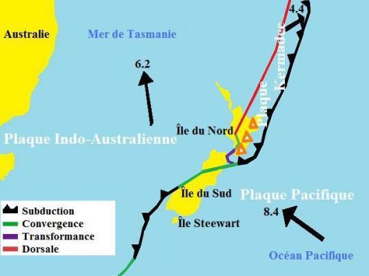 Un séisme de magnitude 7,2 frappe sur l'île du Sud, en Nouvelle-Zélande