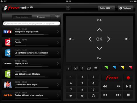 Freemote HD : Télécommande Free pour iPad