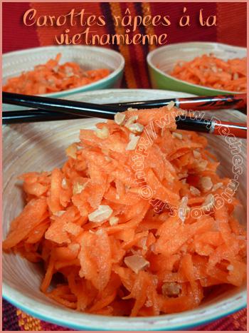 Carottes râpées à la vietnamienne Carottes râpées à la vietnamienne