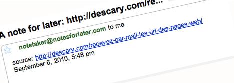 not for later 2 Recevez par mail les liens URL des pages Web que vous appréciez