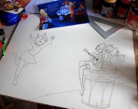 illutration-fee-confiture Etapes d’une illustrations pour le secret de mamie Claudine