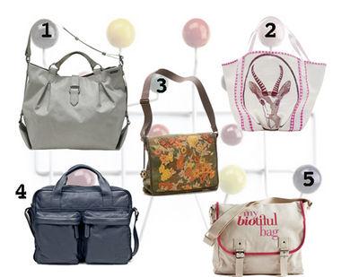 De gauche à droite et de haut en bas : Freitag, AmazoneLife, Maya la lune, Veja et My Biotiful Bag