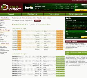 Matchs en direct Où suivre les matchs de foot en direct sur internet ?