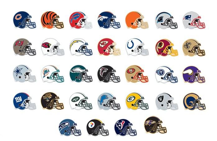 All NFL Helmet Pins