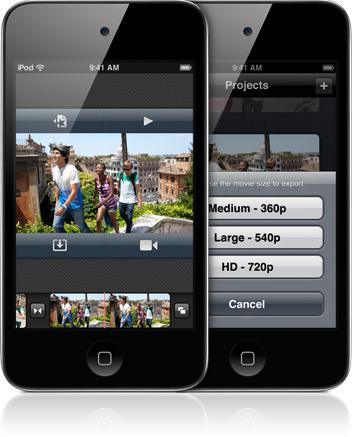iMovie_iPhone4 iMovie 1.1 compatible iPod touch 4G