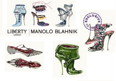 Manolo Blahnik crée une collection spéciale pour Liberty of London !
