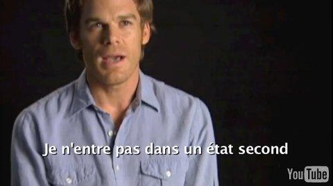 Dexter saison 2 en DVD ... interview de Michael C.Hall Dexter saison 2 en DVD ... interview de Michael C.Hall