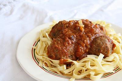Boulettes de viande à l'amatriciana Boulettes de viande à l'amatriciana