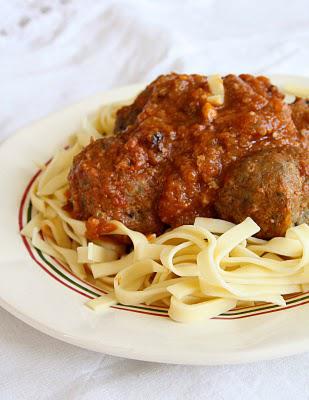 Boulettes de viande à l'amatriciana Boulettes de viande à l'amatriciana