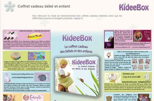 Idée cadeau de noel n°80 : le coffret kideebox pour bébé et enfant